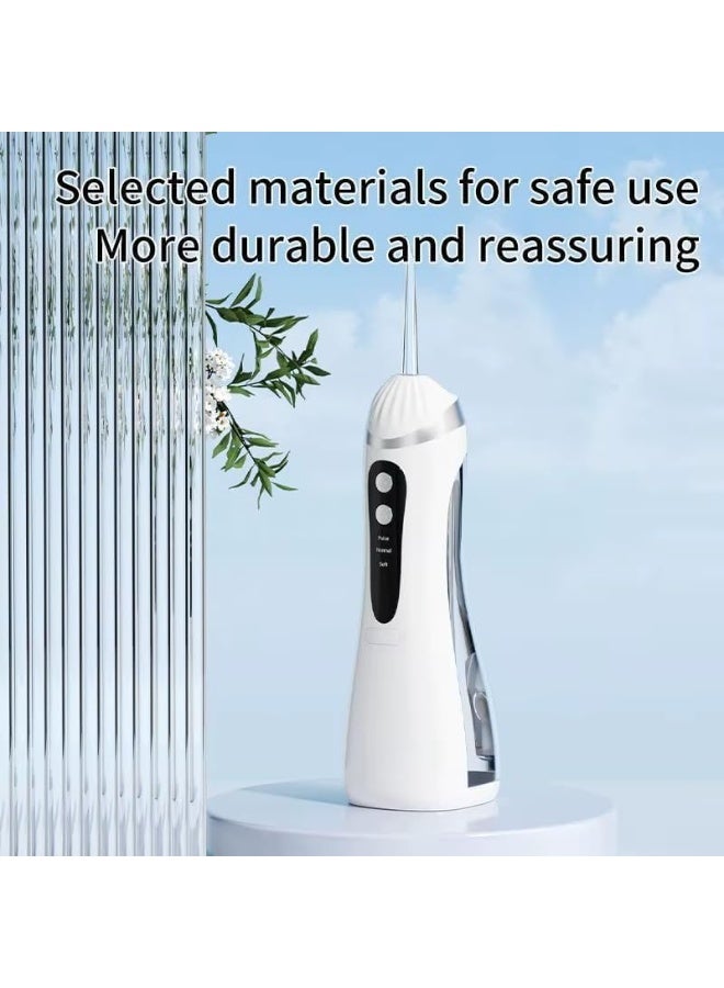 Portable water flosser, waterproof, 3 cleaning modes, easy to use, white - Image 5